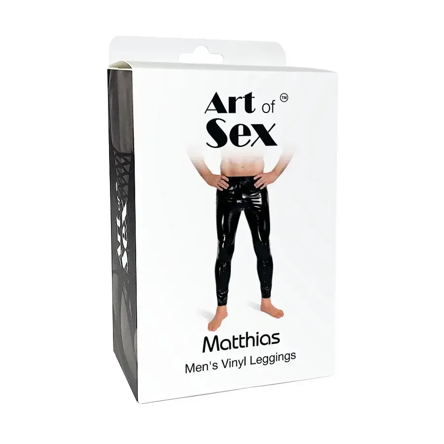 Лаковані чоловічі легінси Art of Sex - Matthias, колір чорний, розмір M Львов - изображение 3