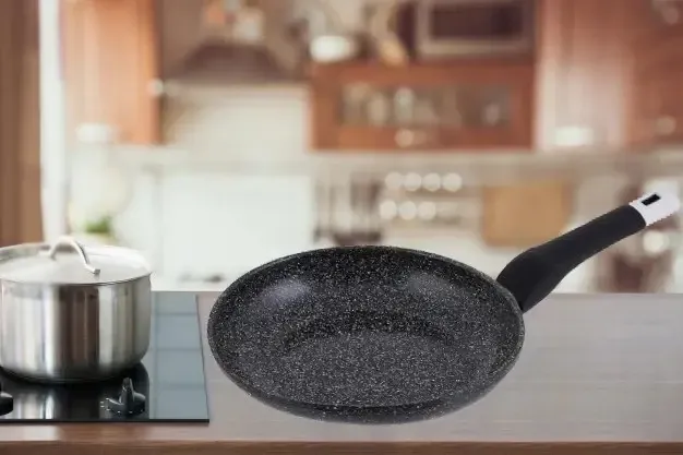 Сковорода UNIQUE UN-5134 22 см гранит темный Одесса - изображение 3