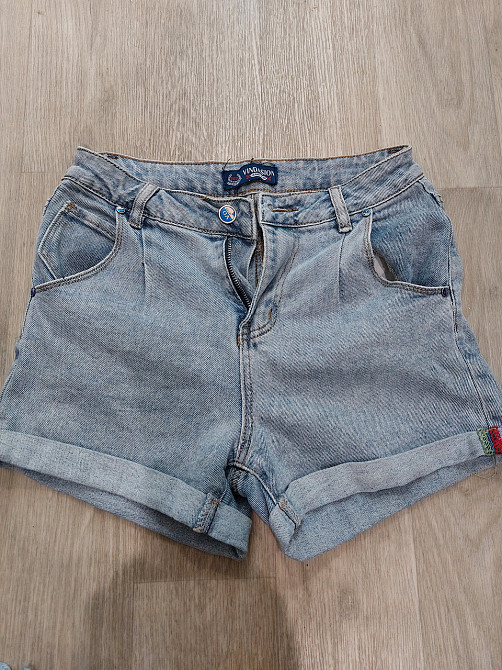 Шорты джинсовые женские Б/У 42 голубой Киев - изображение 1