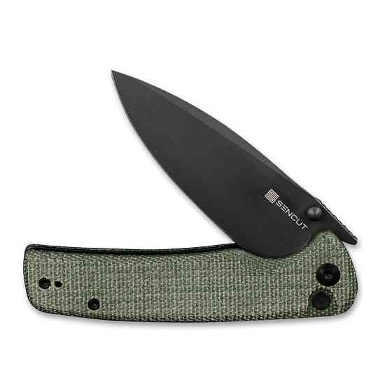Ніж складаний туристичний Sencut Sachse, (8.8 см)  9Cr18MoV / Micarta зелений Київ