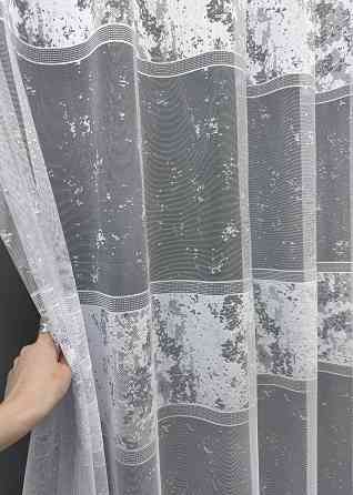 Тюль VR-Textil 1528т Преміум Жакард Білий 350х270 см (42-1256) Київ
