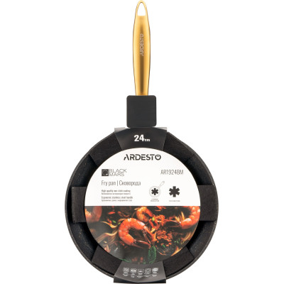 Сковорода Ardesto Black Mars Sparkle 24 см (AR1924BM) Винница - изображение 8