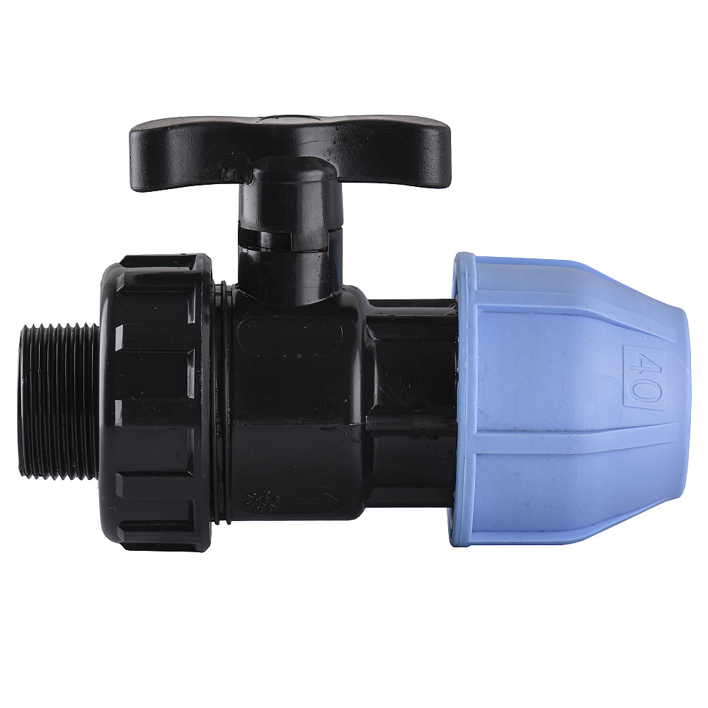 Кран кульовий ПНД Vsplast 40*1 1/4 '' ЗР 6003 Луцк - изображение 1