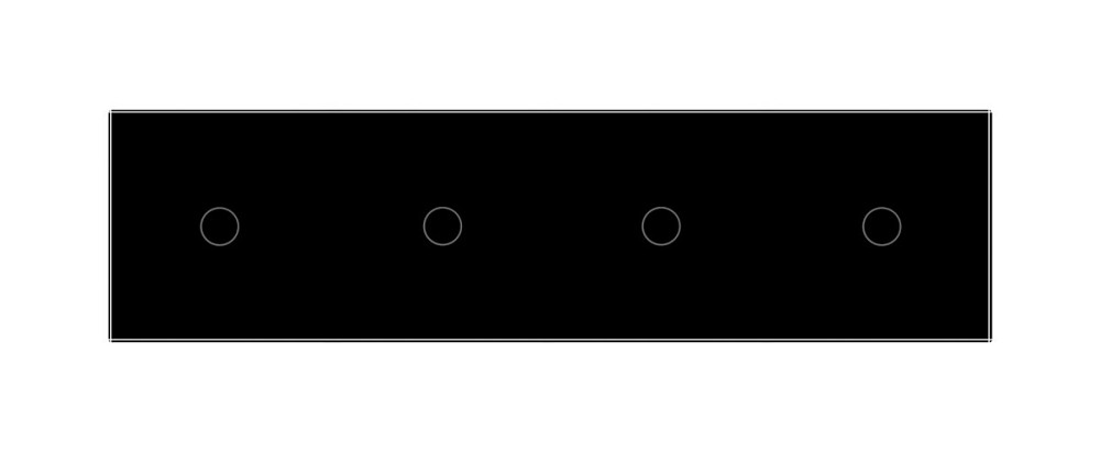 Розумний сенсорний ZigBee вимикач 4 сенсора (1-1-1-1) Livolo чорний скло (VL-C704Z-12) Коломыя - изображение 6