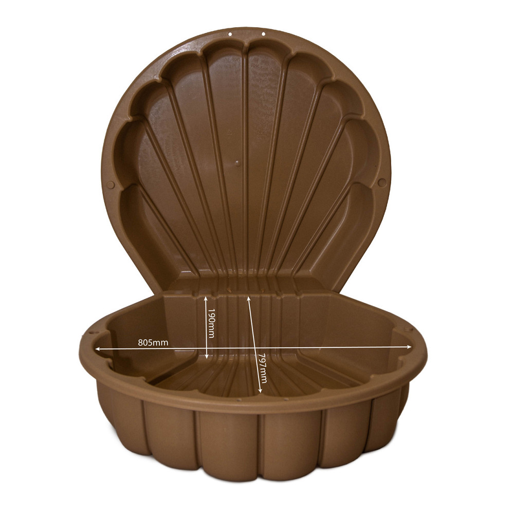 ЭКО НОВИНКА детская песочница бассейн в форме ракушки DOLONI коричневая (01236/01eco) Киев - изображение 5