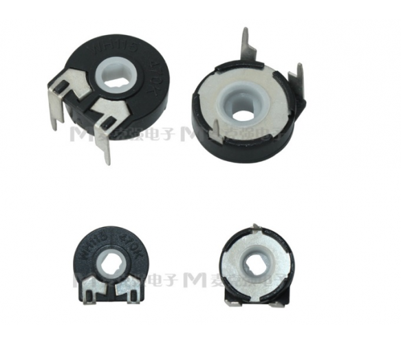 Багатоперевертний змінний потенціометр PT15 B470K горизонтальний Полтава - фото 1