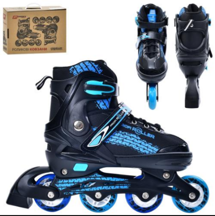 Ролики розсувні підліткові A4150-L-BL розмір (39-42) Вінниця