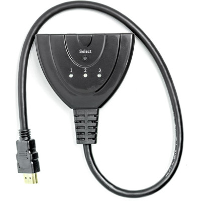 Перехідник HDMI to HDMI 3x1 PowerPlant (CA912070) Вінниця - фото 2