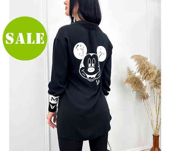 Удлиненная женская блузка 