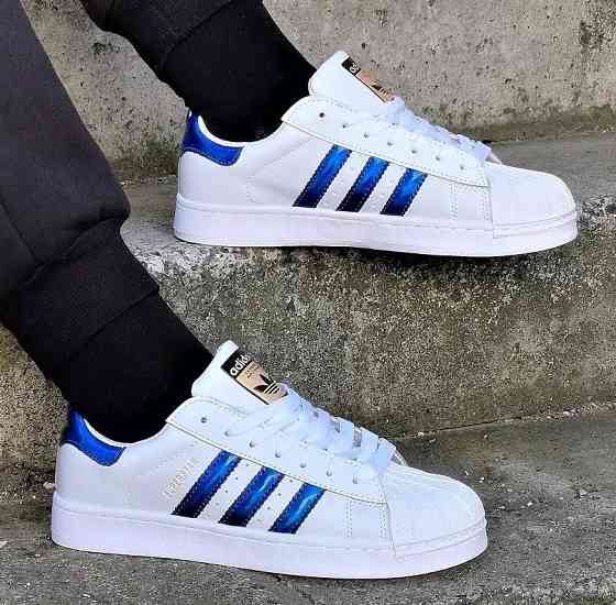 Кросівки Adidas Superstar Білі Адідас Суперстар Шкіряні (розміри: 36,37,38,39,40) — 29-7 Відео Огляд Дніпро