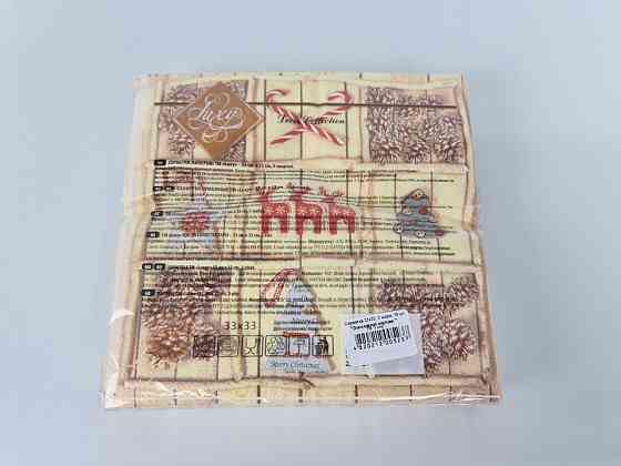 Салфетки бумажнае новогодние(ЗЗхЗЗ, 18шт)