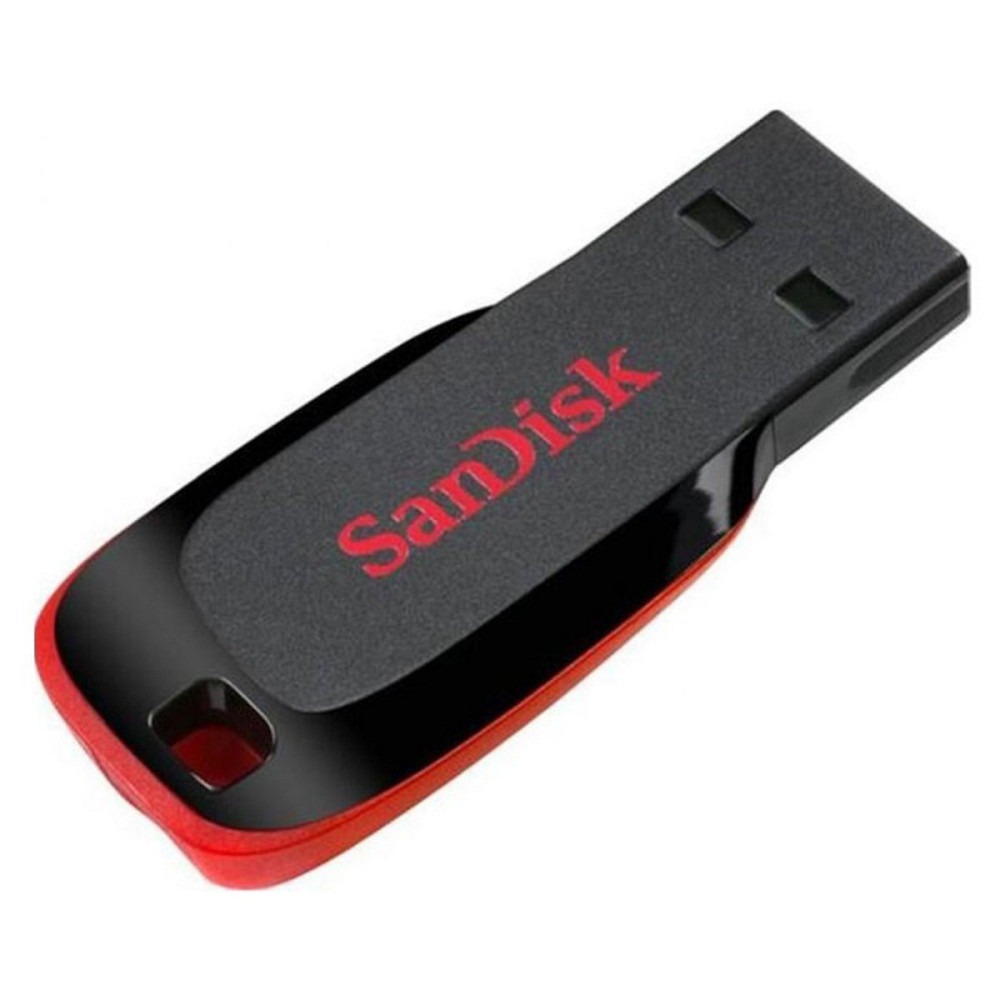Flash SanDisk USB 2.0 Cruzer Blade 128Gb Black/Red Киев - изображение 1