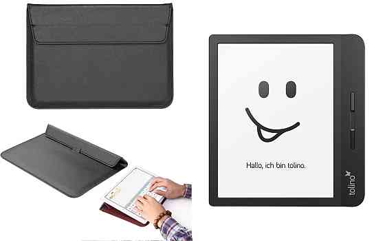 Чехол-конверт VitoCase для Tolino Vision 5, с функцией подставки для книги Черный Киев