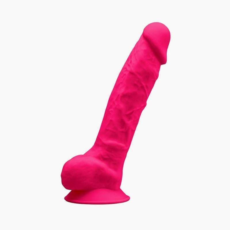 Фалоімітатор SilexD Vetus Pink (MODEL 1 size 8in), двошаровий, силікон + Silexpan, діаметр 4,2см Sex Aura Київ - фото 2