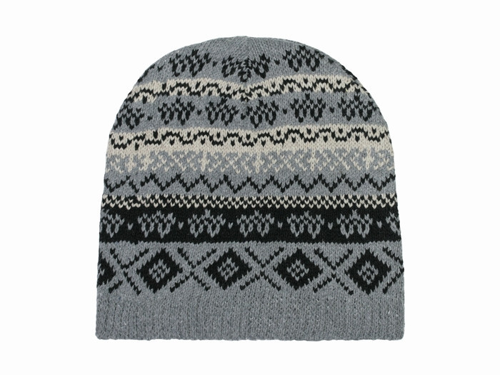 В'язана чоловіча шапка з візерунком. Київ - фото 1