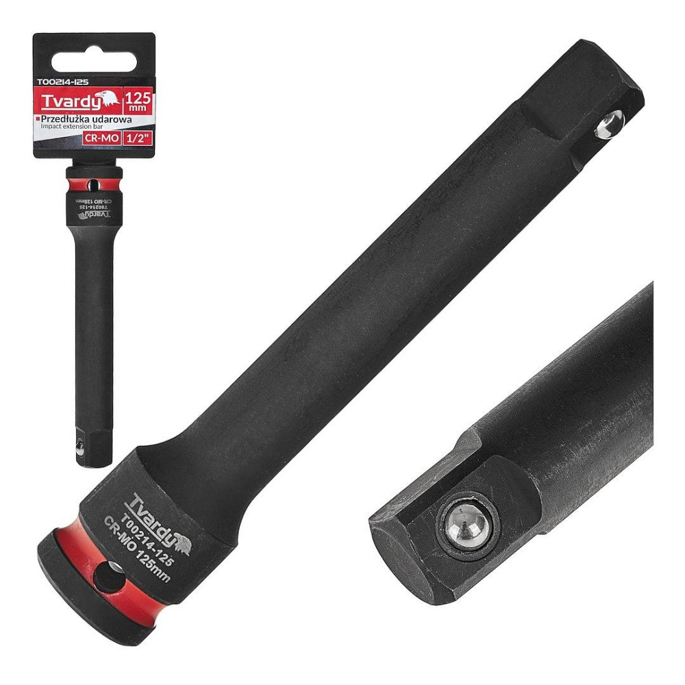 Подовжувач ударний головки "Tvardy" з хром-молібденової сталі (Cr-Mo)  1/2" довжиною 125 мм Киев - изображение 2