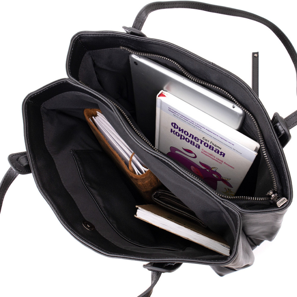 Сумка жіноча прямокутної форми Vintage 20400 Чорна Київ - фото 5