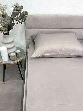 Ecotton Простирадло на резинці Ecotton 160х200 см із сатину (арт. 15-4503 Chateau Grey) молочно Киев