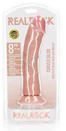 Фаллоимитатор Curved Realistic Dildo with Suction Cup - 8/ 20,5 cm Sex Aura Киев