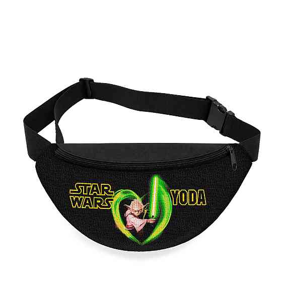 Дитяча сумка-бананка Йода Star Wars 32х15 см на пояс або через плече (5947) Київ