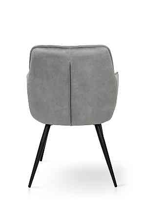 Крісло Наомі, чорний/ велюр світл-сірий Київ