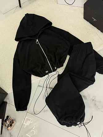 Женский трендовый теплый костюм оверсайз с двойной полар флиса Одесса