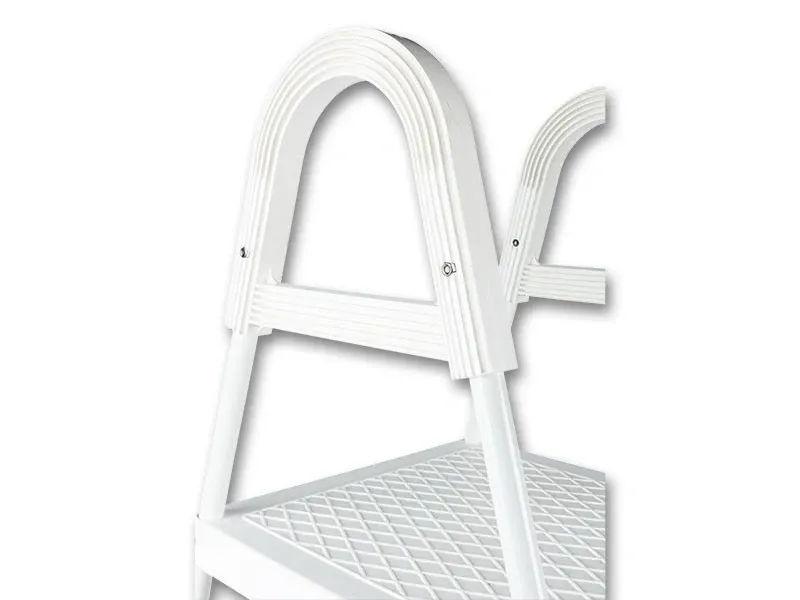 Сходи сталеві DE LUXE з майданчиком для каркасних басейнів Azuro 120 см Київ - фото 4