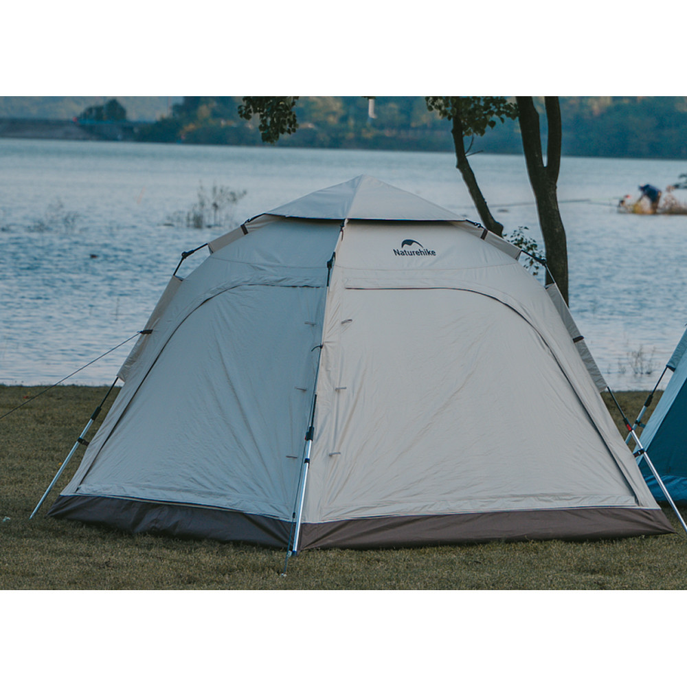 Палатка четырехместная автоматическая Naturehike Ango CNK2550WS010, коричневая Киев - изображение 8