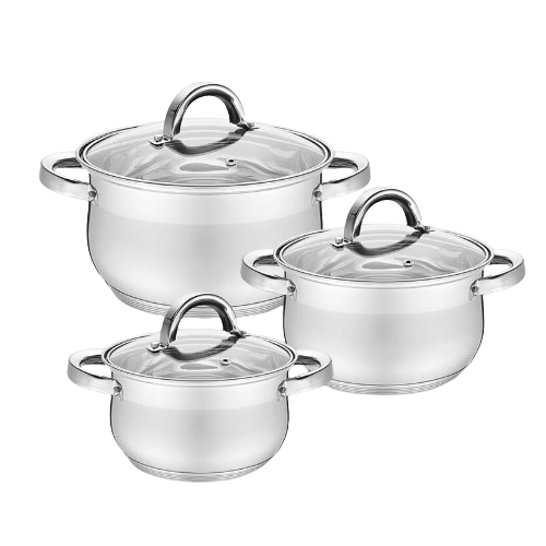 Набір каструль 6 предметів (каструлі 1,8/2,5/3,5л) MR-3522-6M Maestro Житомир - изображение 1