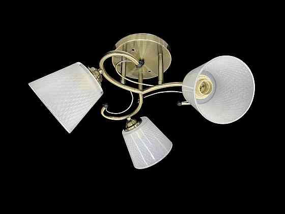 Люстра стельова на 3 плафони 7051C/3 Бронза Коломия