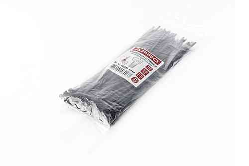 Кабельна стяжка багаторазова 5*400 мм чорна (пач 100 шт.) APRO Рівне