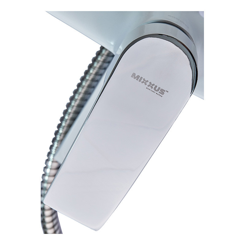 Смеситель для ванной Mixxus Magnum 009 (Euro) White-Chrome (MI6203) Киев - изображение 3