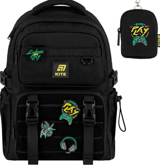 New. Рюкзак шкільний Kite Education Cyber Game K25-1022M-2 для хлопця. Київ - фото 8