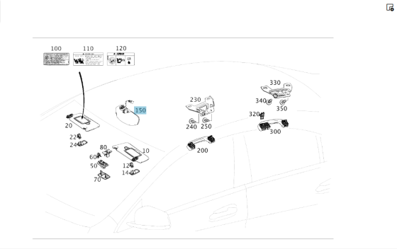 Mercedes-Benz  A1768100617 9051 Салонне дзеркало заднього виду чорне CLA Shooting Brake X117 CLA C117 GLA X156 A-class W176 Одесса