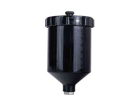 Пульверизатор "GeKo" професійний HVLP з чотирма соплами (1,3; 1,4; 1,7; 2,0 мм), бачок верхній 600 мл Стрый