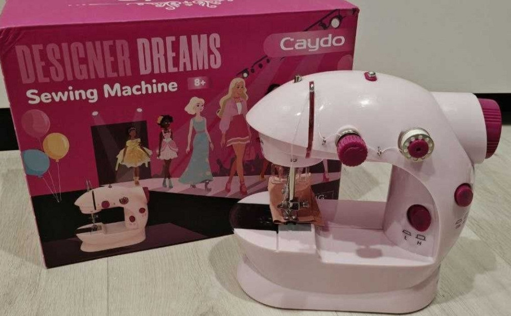 Мини электрическая швейная машинка для начинающих caydo с педалью. Розовая. Харьков - изображение 8