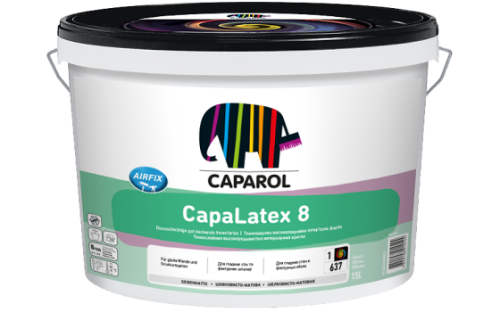 Інтер'єрна шовковисто - матова високоякісна латексна фарба Caparol CapaLatex 8 B3 прозорий 2.35 л Киев