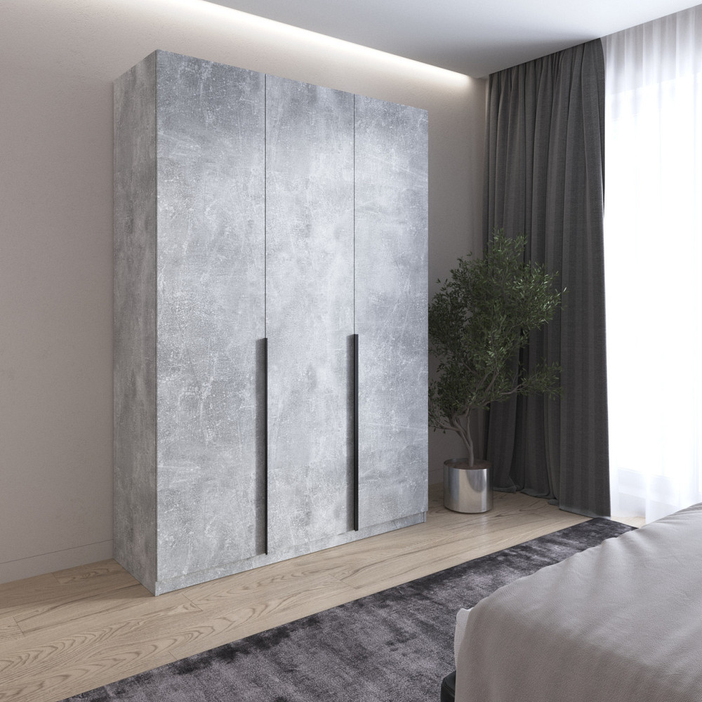 Шкаф для одежды VAYS M-32, 2 штанги и полки, ЛДСП, 150×50×220 см - для спальни, гостиной, прихожей Львов - изображение 4