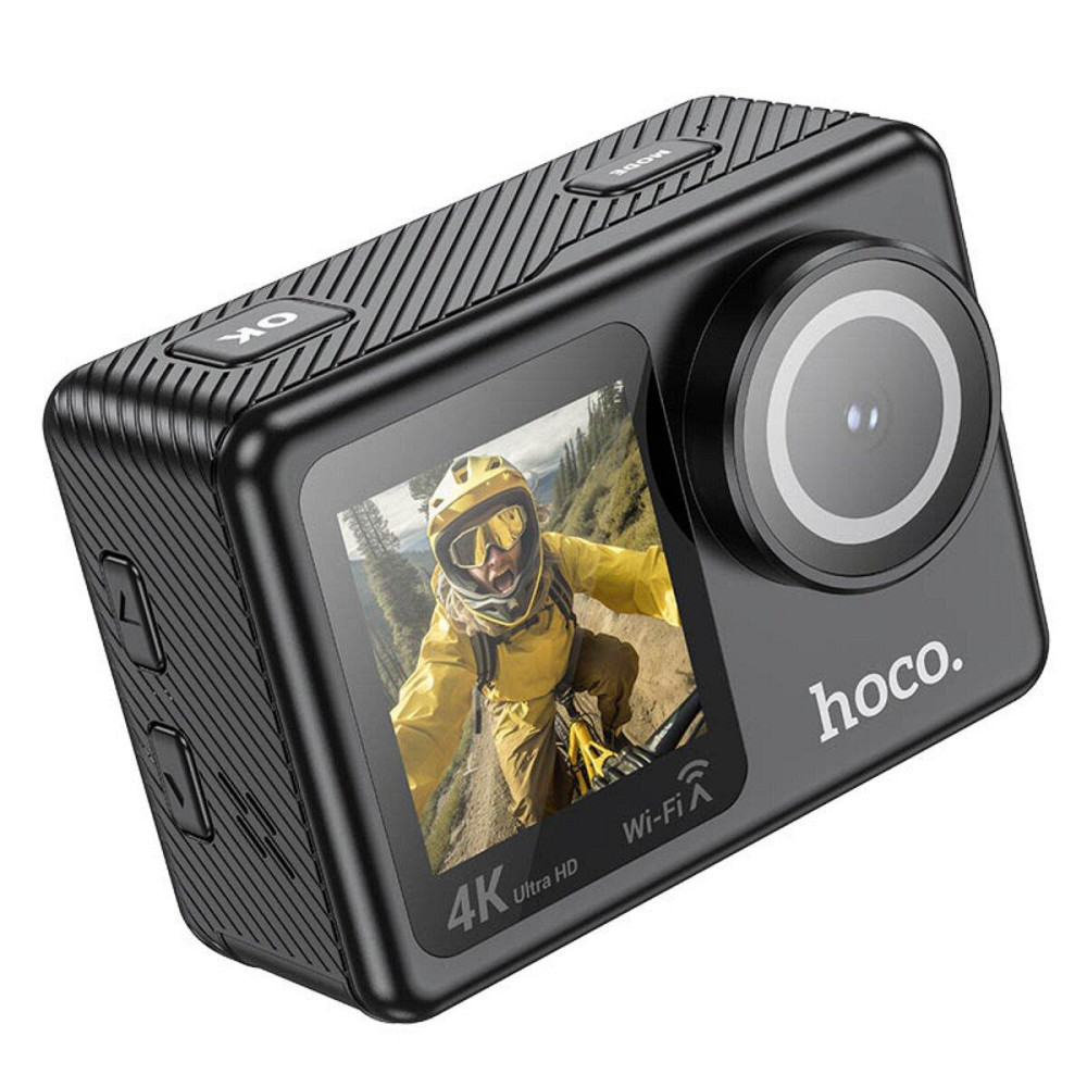 Екшен камера HOCO DV101 dual color screen sports camera Black 6942007616805 Одеса - фото 2
