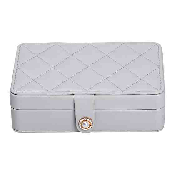 Скринька для прикрас з еко шкіри 16×11×4.7 см органайзер для ювелірних виробів HP-5-30G Коломия