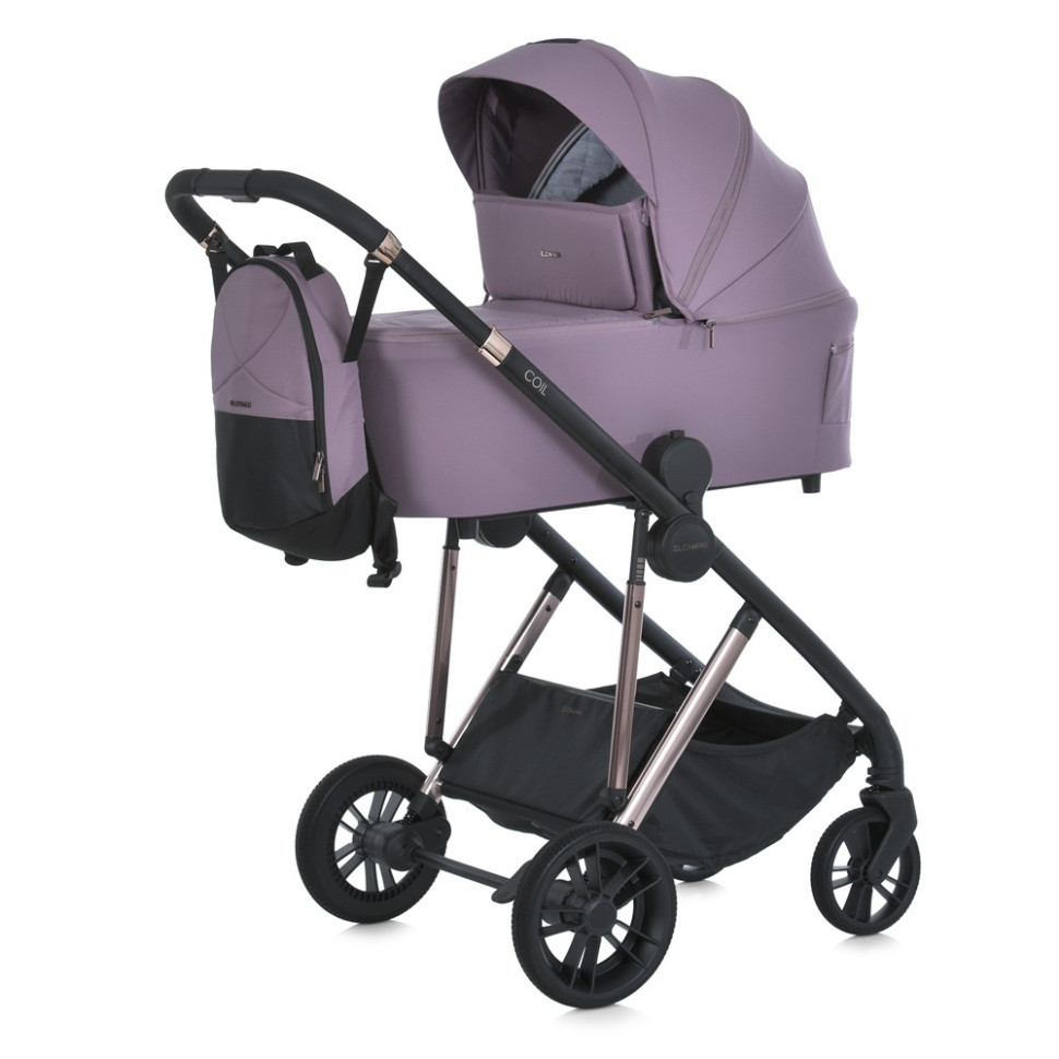 Дитяча універсальна коляска 2 в 1 COIL ME 1190 Grape Pink Вінниця - фото 1