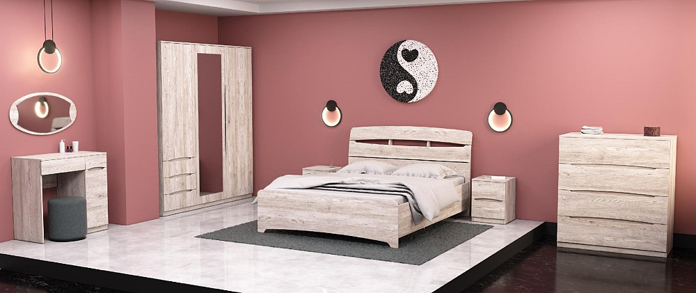 Кровать Дельта двуспальная, Самоа Димчастий, 2132х1650х1070 Львов - изображение 2