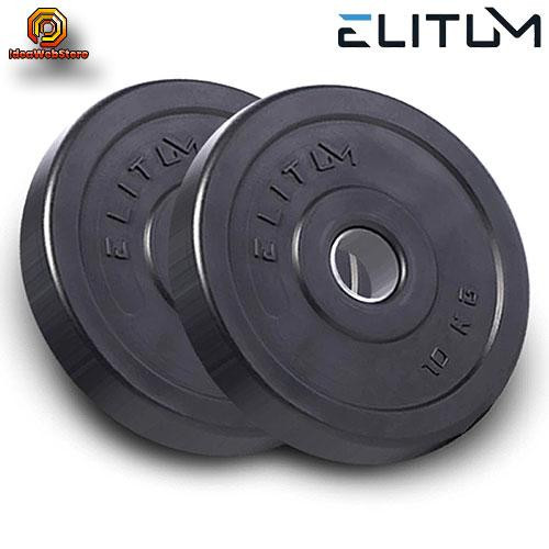 Набір композитні диски (блини) для гантелей і штанги 2 штук по 10 кг із діаметром отвору 30 мм Київ - фото 3