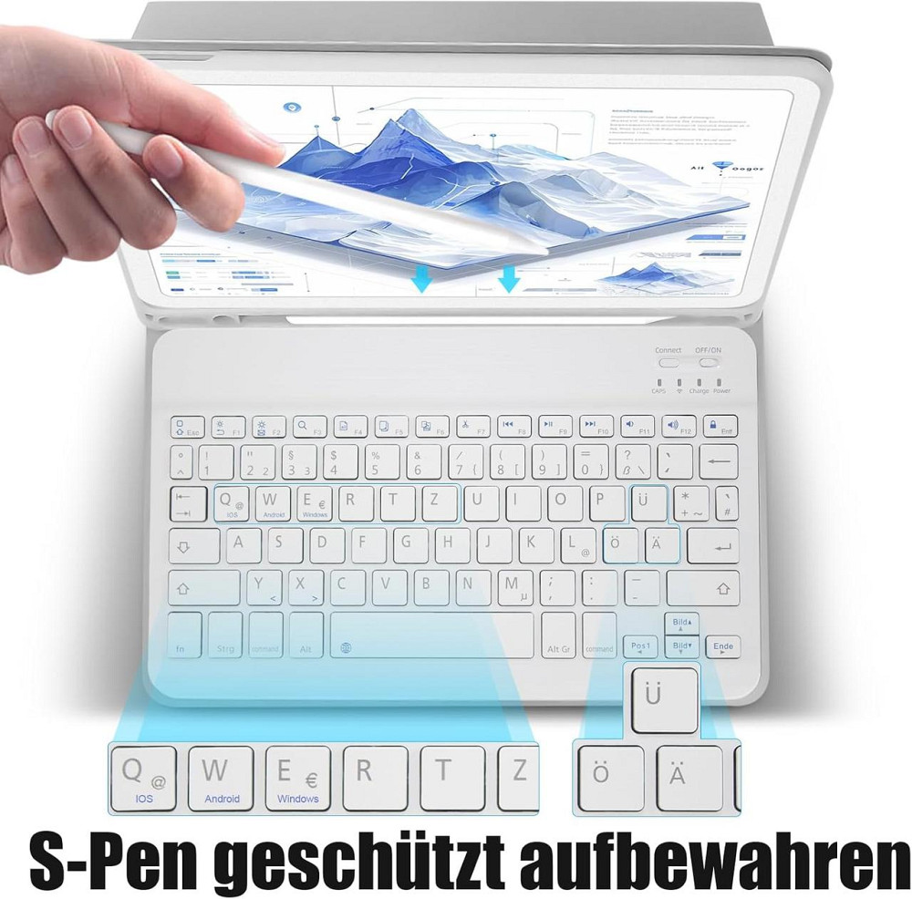 Чехол-клавиатура Samsung Galaxy Tab A9+/A9 Plus 2023 11 Inch SM-X210/X215/X216 Днепр - изображение 5