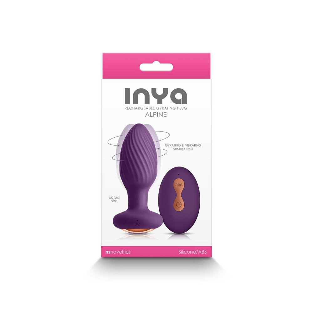 Анальна пробка із вібрацією NS Novelties INYA — Alpine — Purple Sex Aura Київ - фото 3