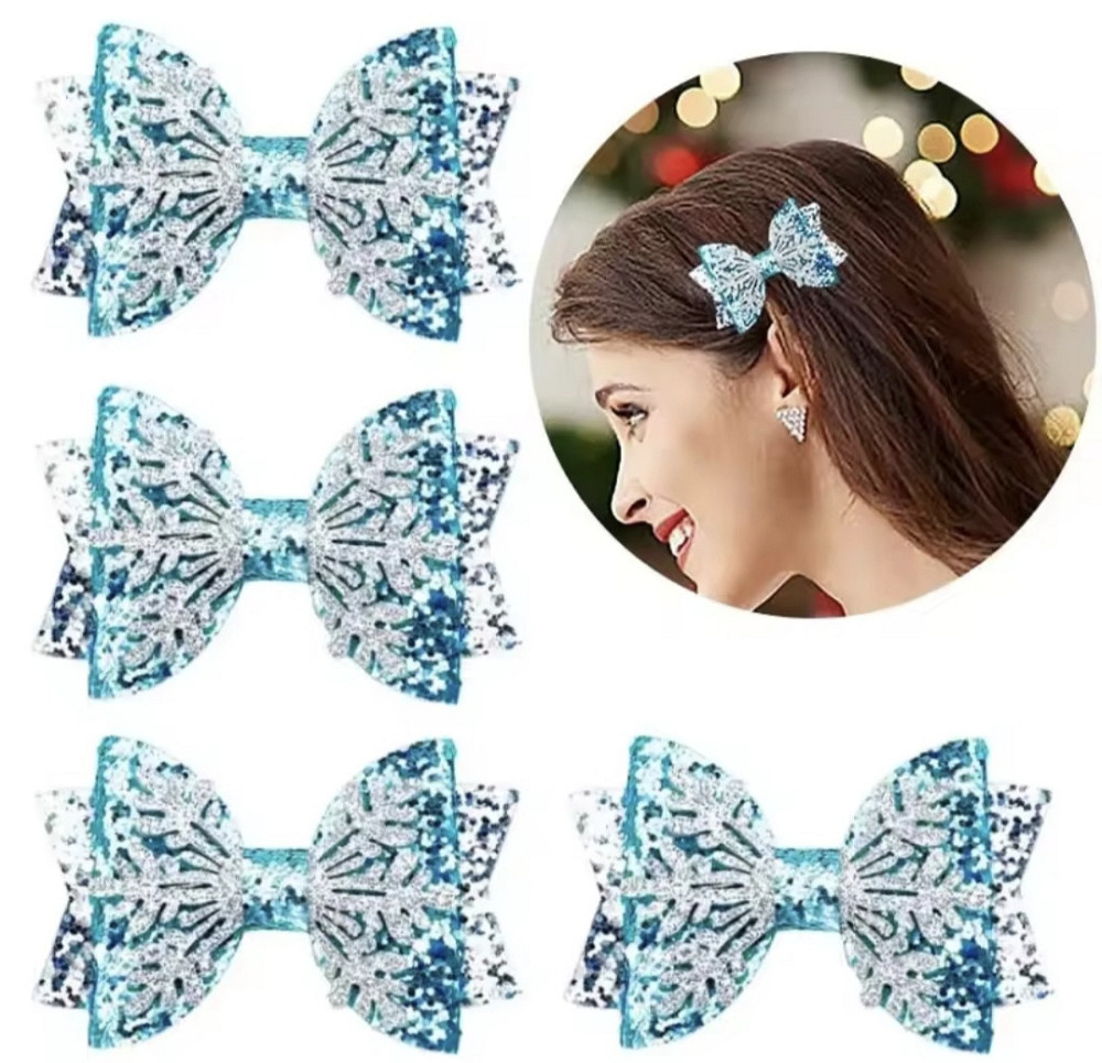 Заколка "Бантик новорічний" Сміла - фото 1