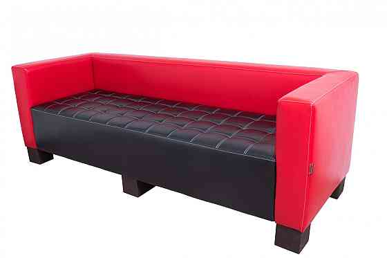 Диван Flay Space тройка 760х2100х730 Черно-красный Киев