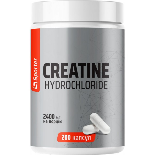 Креатин гидрохлорид Sporter Creatine HCL 800 мг 200 капсул Луцк - изображение 1