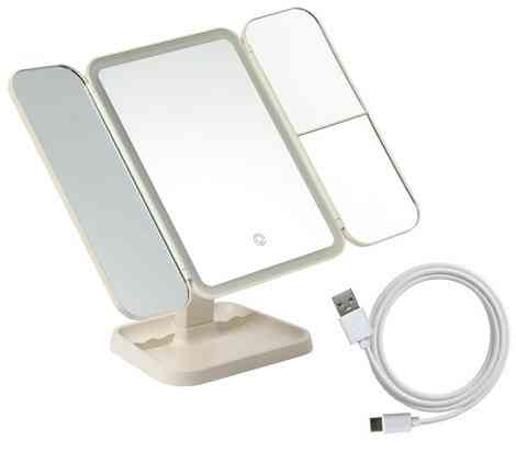 Зеркало 4в1 складное для макияжа со светодиодной подсветкой Soulima (26952) Нововолынск