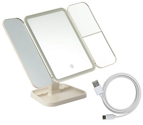 Зеркало 4в1 складное для макияжа со светодиодной подсветкой Soulima (26952) Нововолынск - изображение 3